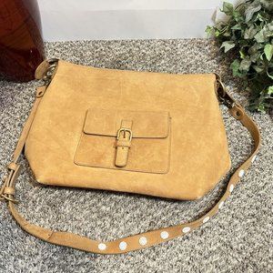 SAWA Handcrafted In Kenya Tan Brown Leather Messenger Shoulder Crossbody Bag